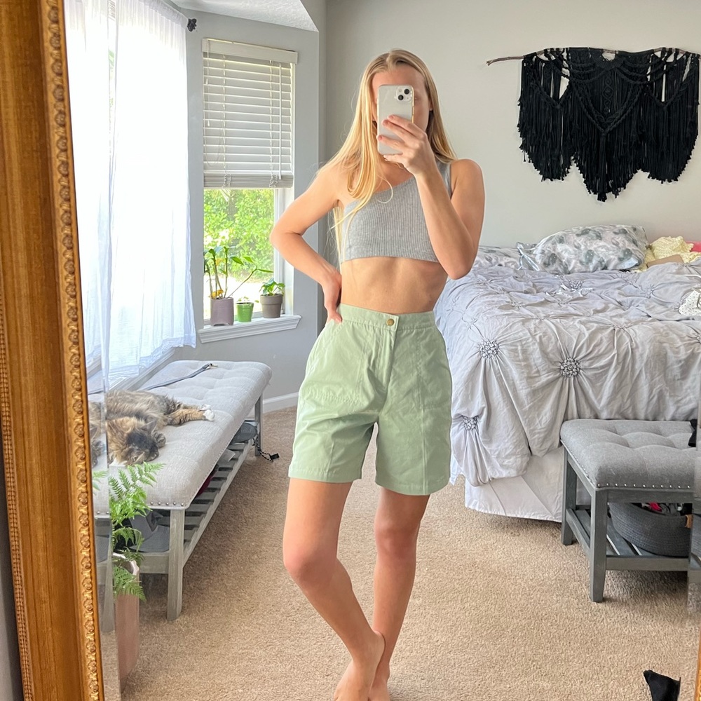 Green Bermuda Shorts